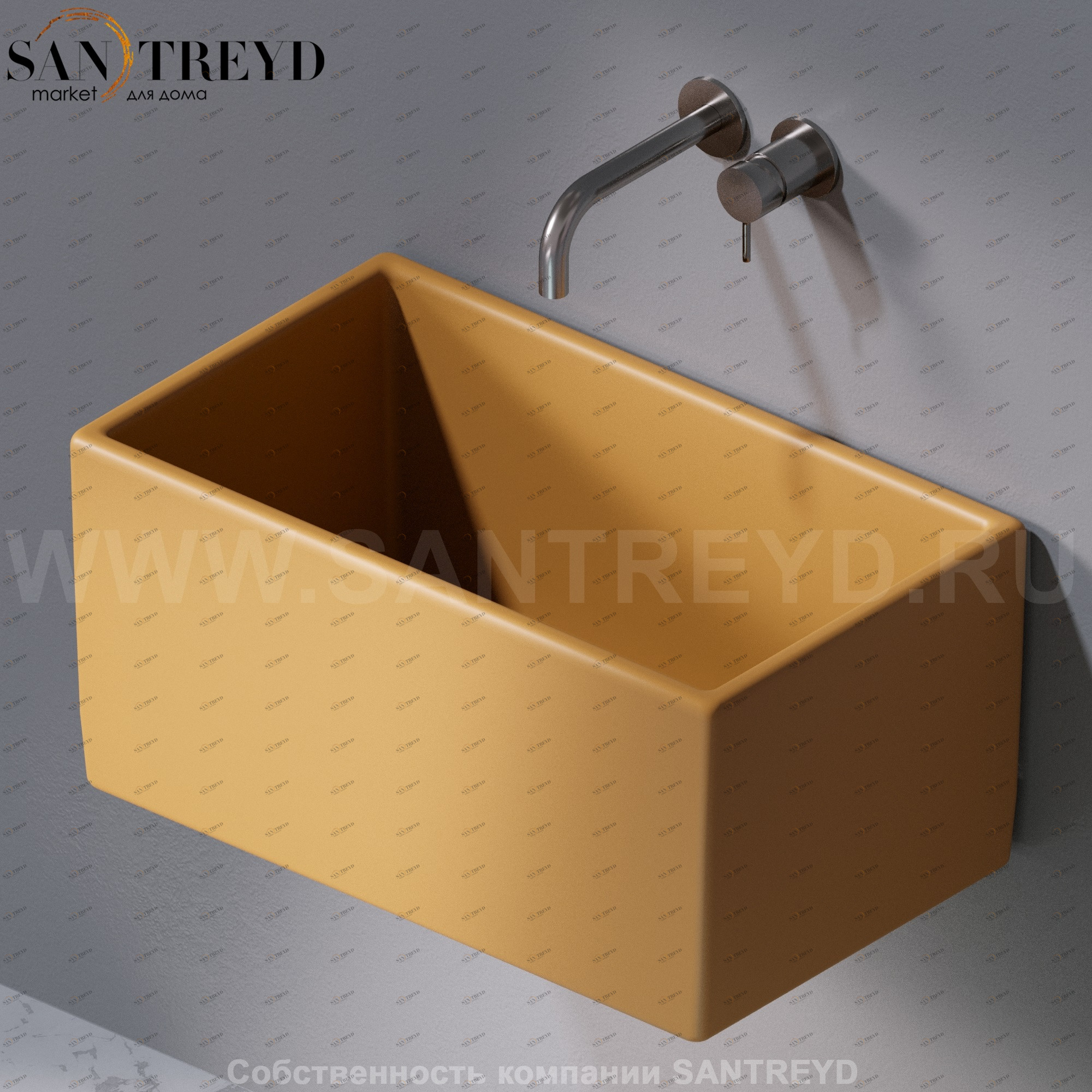 L112133 Подвесная раковина настенная прямоугольная A. e T. Italia Tower AeT ITALIA