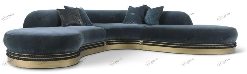 Gianfranco Ferré Home Модульный тканевый диван Alexander Alx.213.a