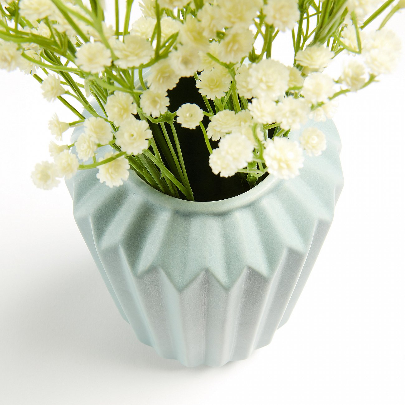 Ваза керамическая бирюзовая 23 см Lineal от La Forma LA FORMA LINEAL 343169 Голубой  - Вид №1