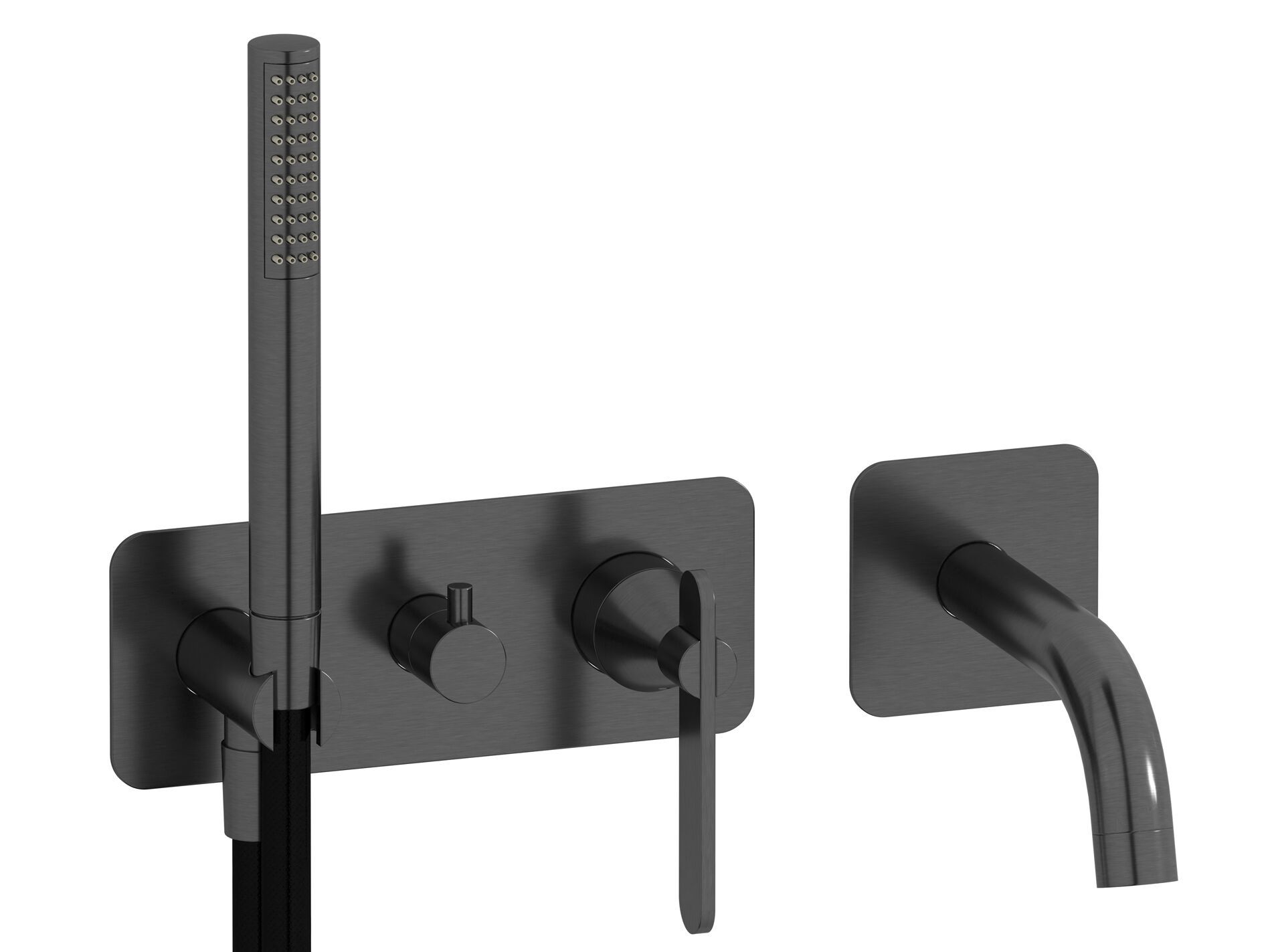 Настенный смеситель для ванны с 4 отверстиями и ручным душем IB Soho ARCH-00070482