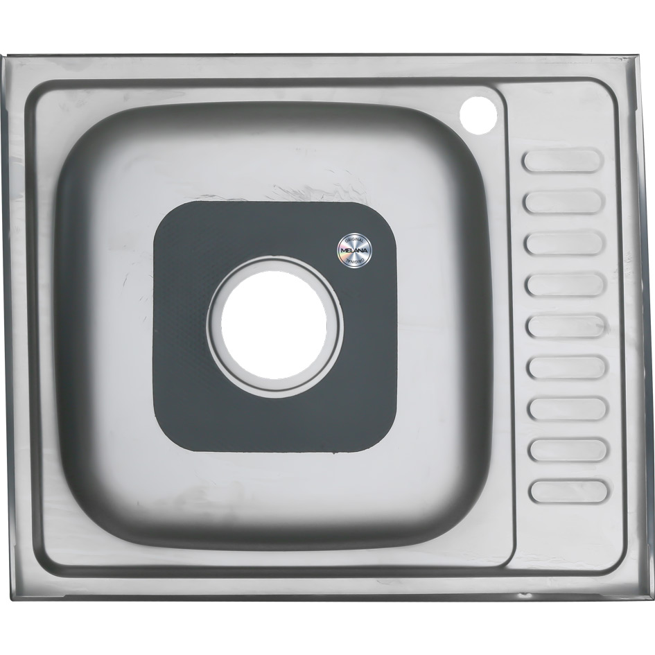 Мойка 6050 R MELANA 0,8/180 накладная прямоугольная с сифоном (178 t R *10) 178t R (*10) - Вид №2