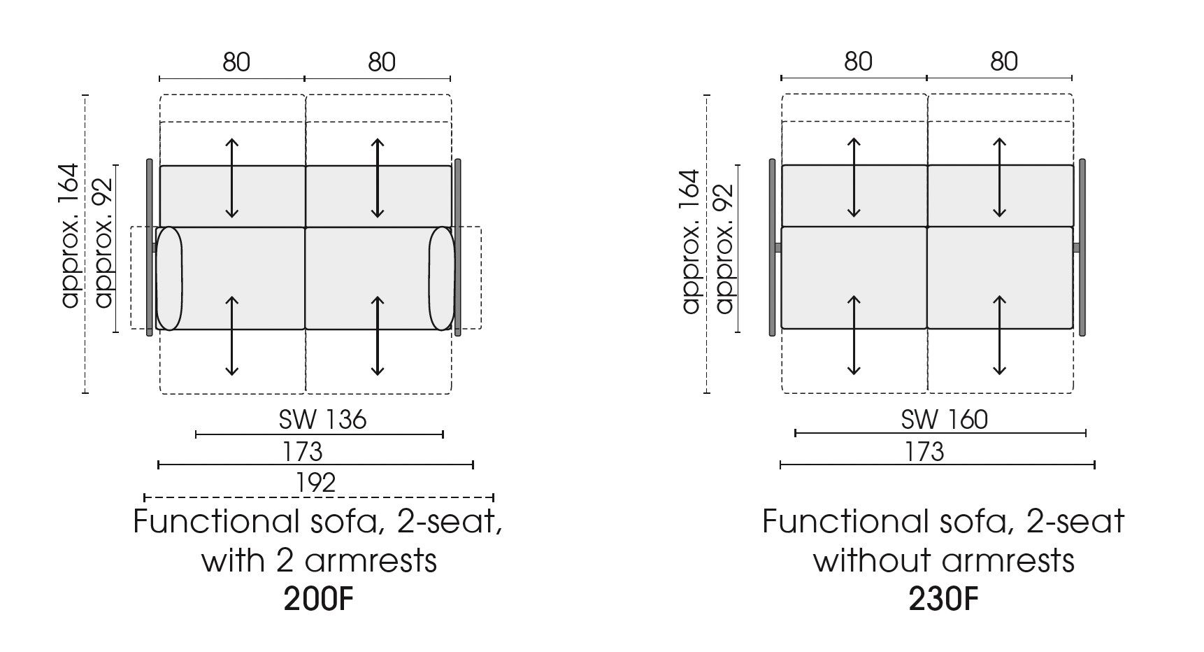 2-местный тканевый садовый диван Bullfrog ROCKfrog ARCH-00026201