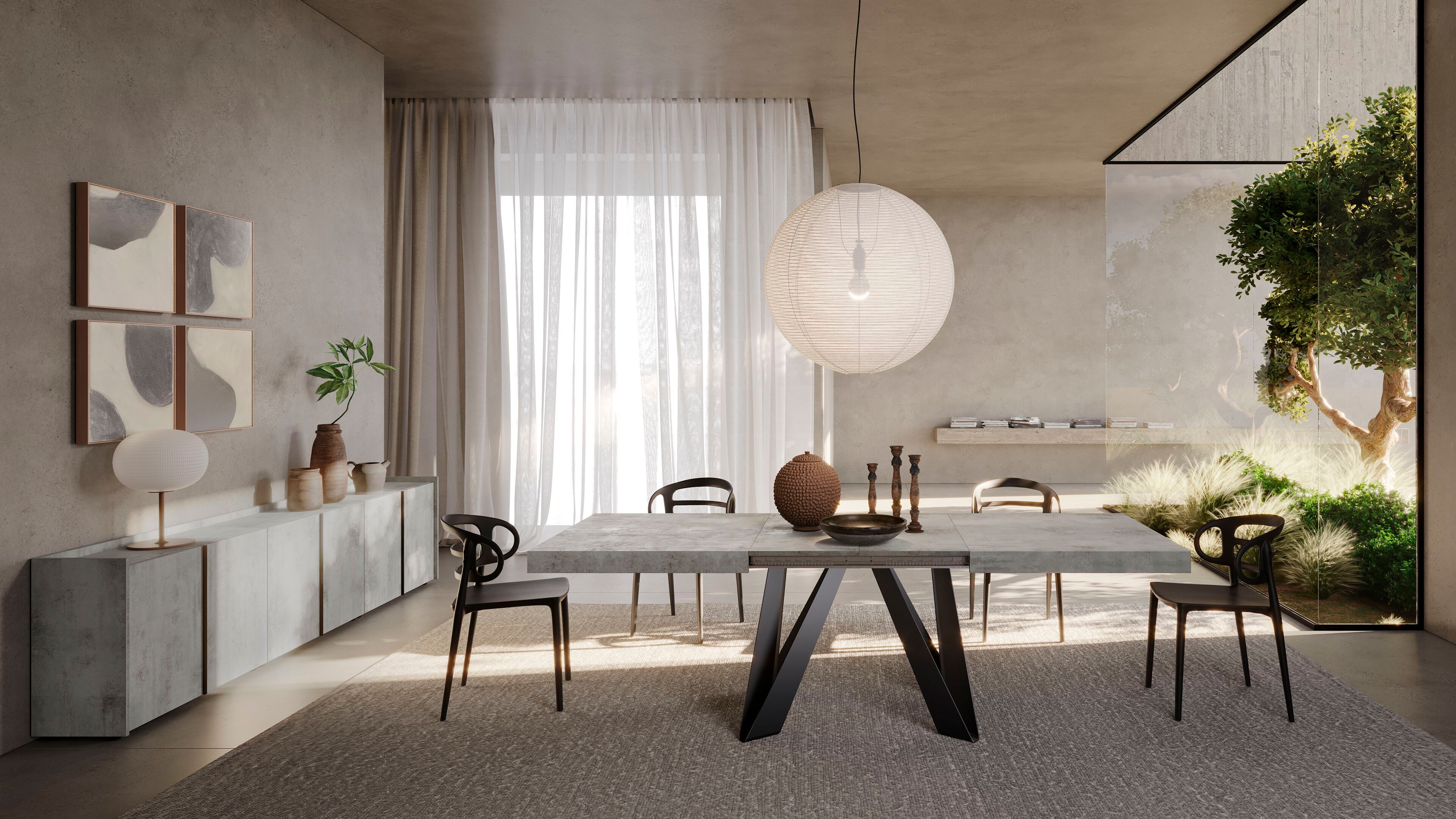 Выдвижной прямоугольный стол из железа с меламиновой столешницей Mobili Fiver ROMINA ARCH-00069646 - Вид №68