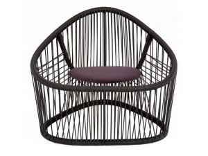 Кресло из нержавеющей стали и ПВХ