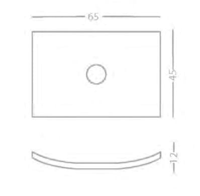 Умывальник с одной столешницей из камня Лечче PIMAR L24 ARCH-00032199 - Вид №2