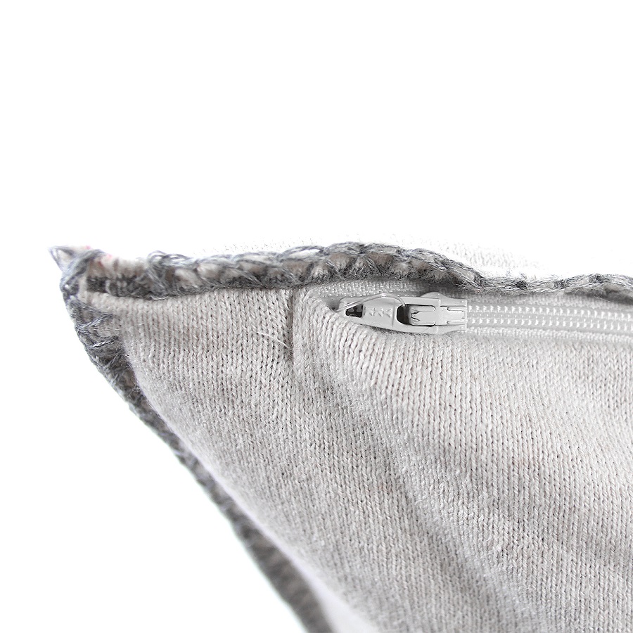 Подушка с орнаментом deer, 45х45 см ENJOYME РИСУНОК 254890 Серый  - Вид №3