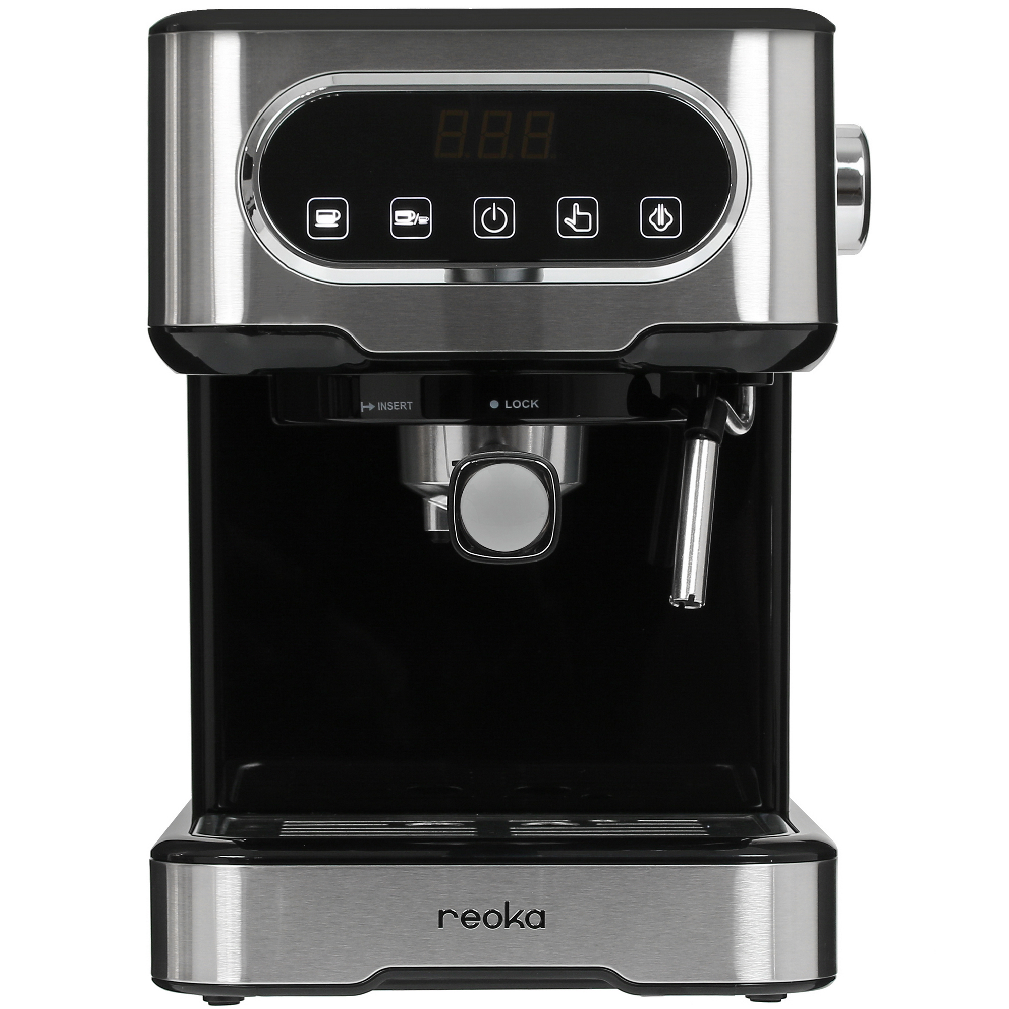 9971933 Кофеварка рожковая Reoka RKEM-400 серебристый STDN-0073063 - Вид №1