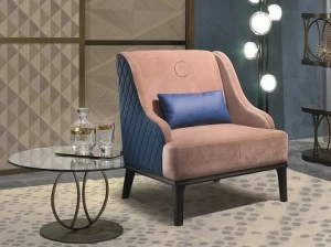 Carpanelli Кресло Bergere из ткани с подлокотниками Square Po65