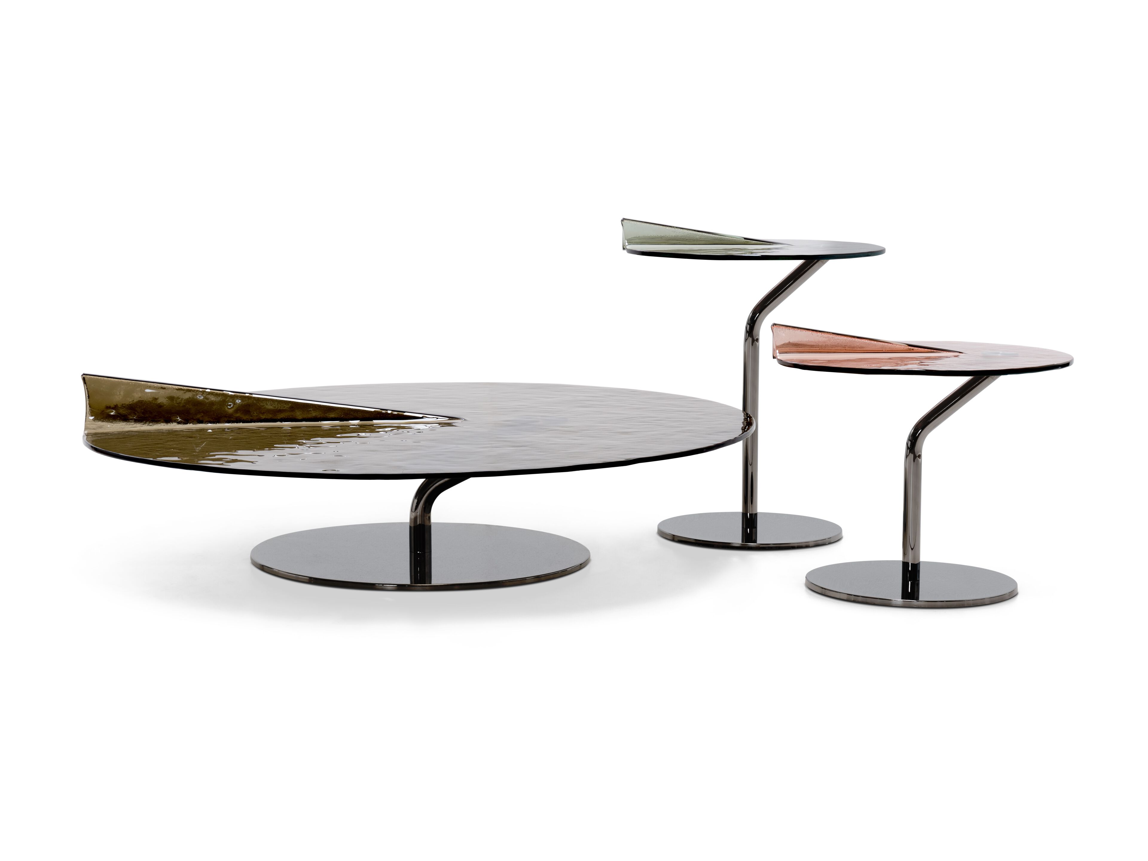 Стеклянный круглый журнальный столик Arketipo MAVERICK ARCH-00027396 - Вид №2
