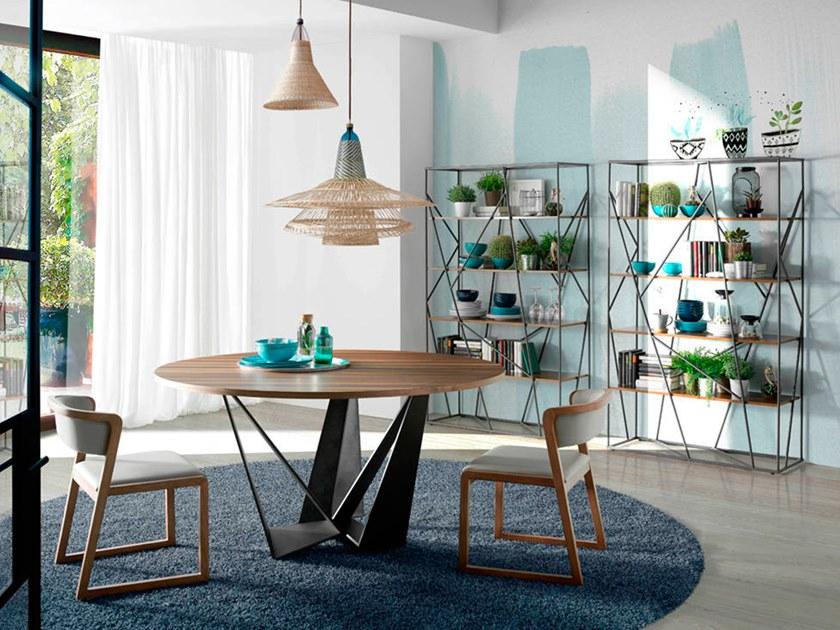 Angel Cerdá Открытый двусторонний книжный шкаф из стали и дерева Nature life 3103 Angel Cerda - Вид №4