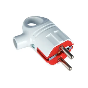 ACCESSORIES Вилка с заземл. с кольцом белый