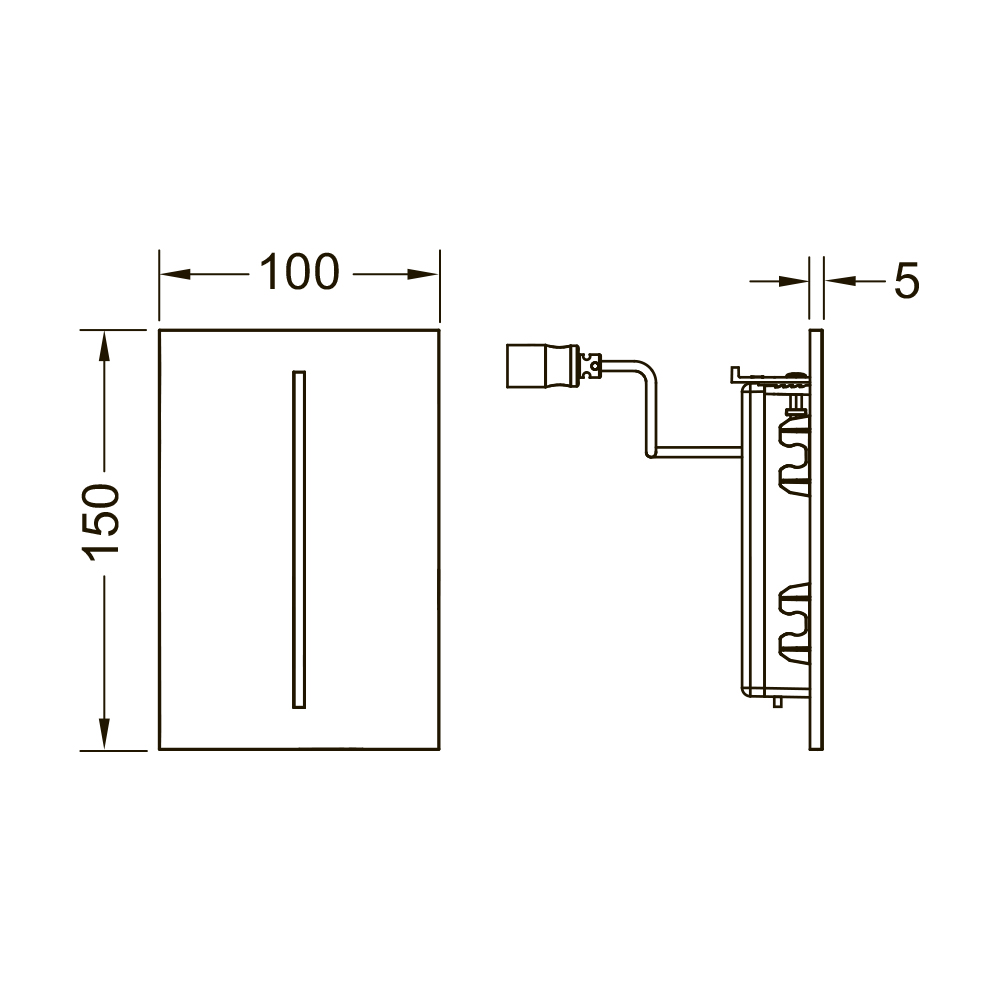 9242055 filo электронные системы смыва Tece TECEsolid - Вид №1