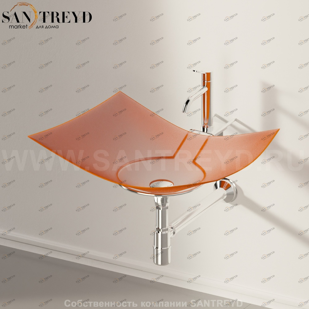 AFOG0600PAR Подвесная раковина настенная прямоугольная Agape 