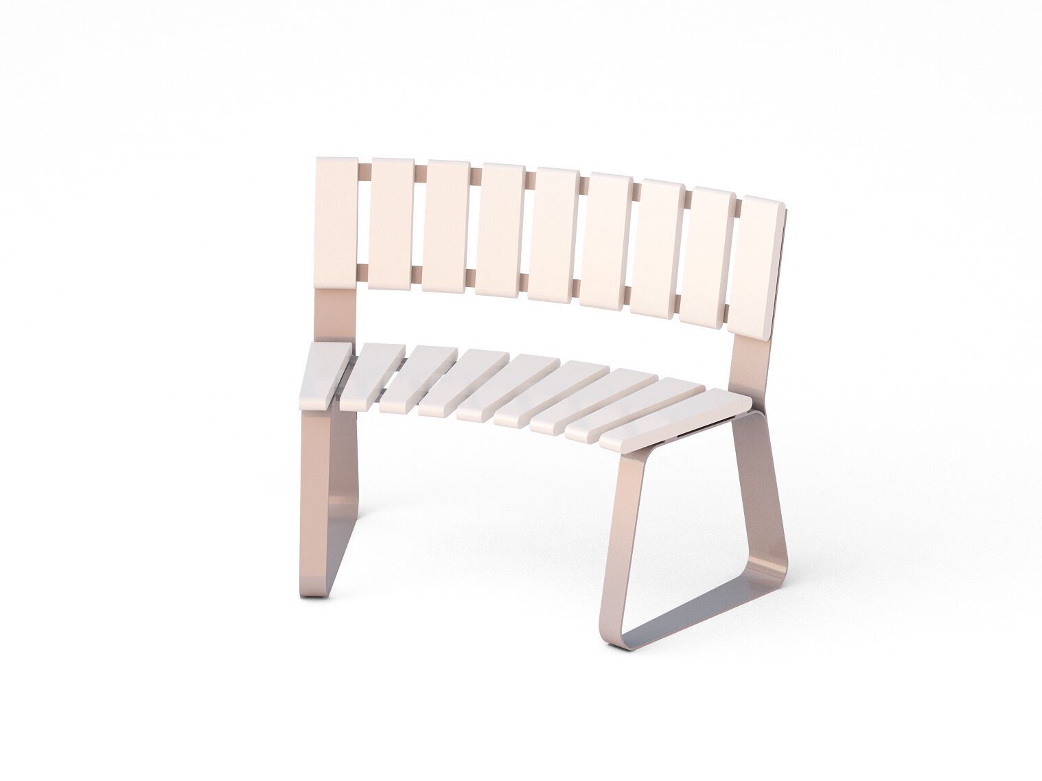 Модульная изогнутая скамья из стали и дерева Viscio Urban Design ITALA ARCH-00112780 - Вид №8