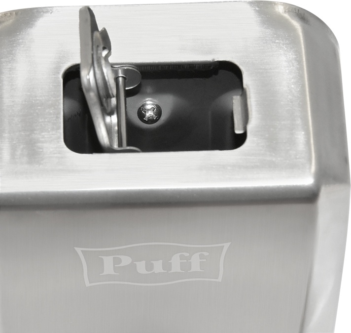 1402.137 Дозатор с ключом для жидкого мыла из нерж стали антивандальный 8705 PUFF  - Вид №3