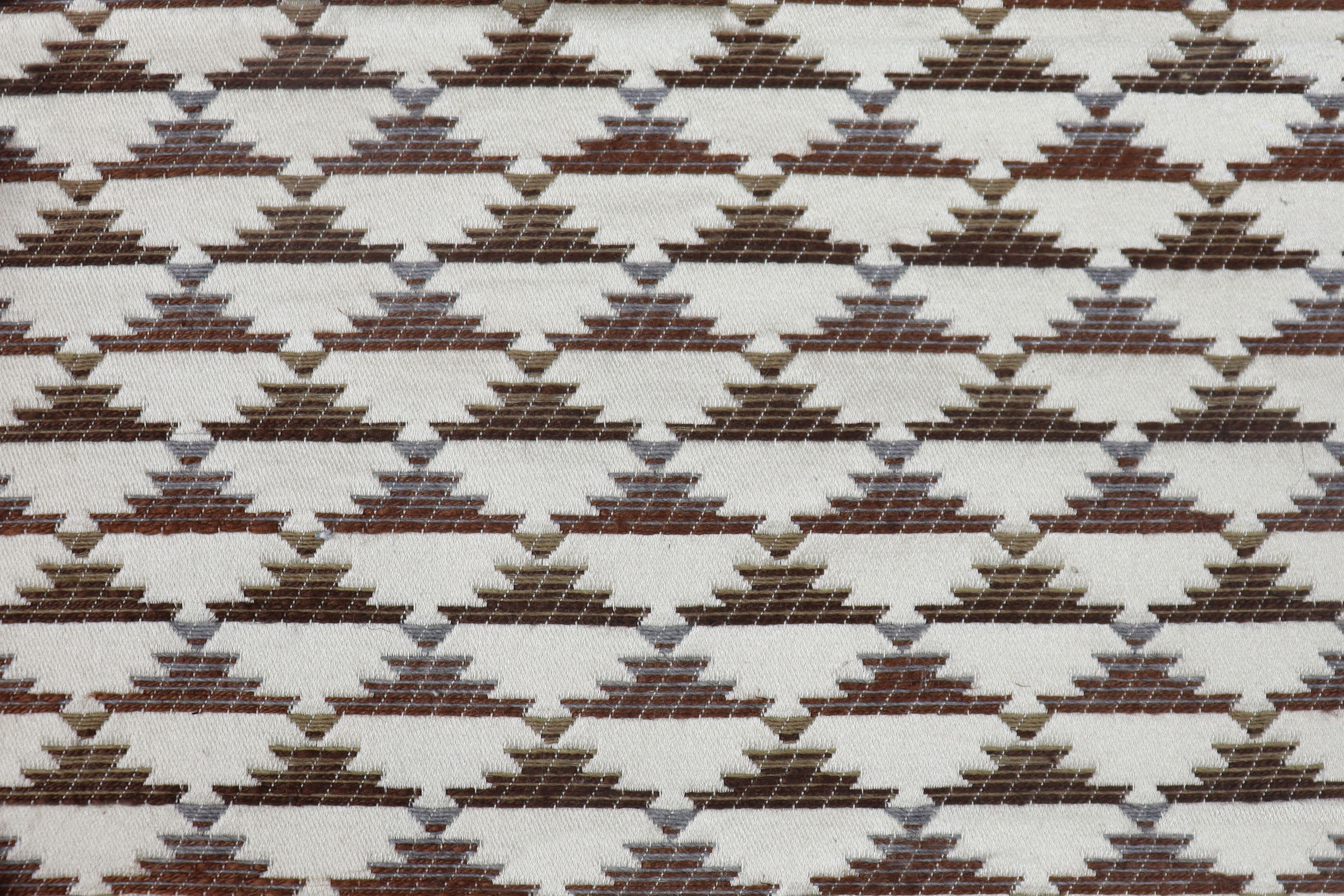 Жаккардовая обивочная ткань с графическим рисунком Aldeco Veva ARCH-00008175 - Вид №2