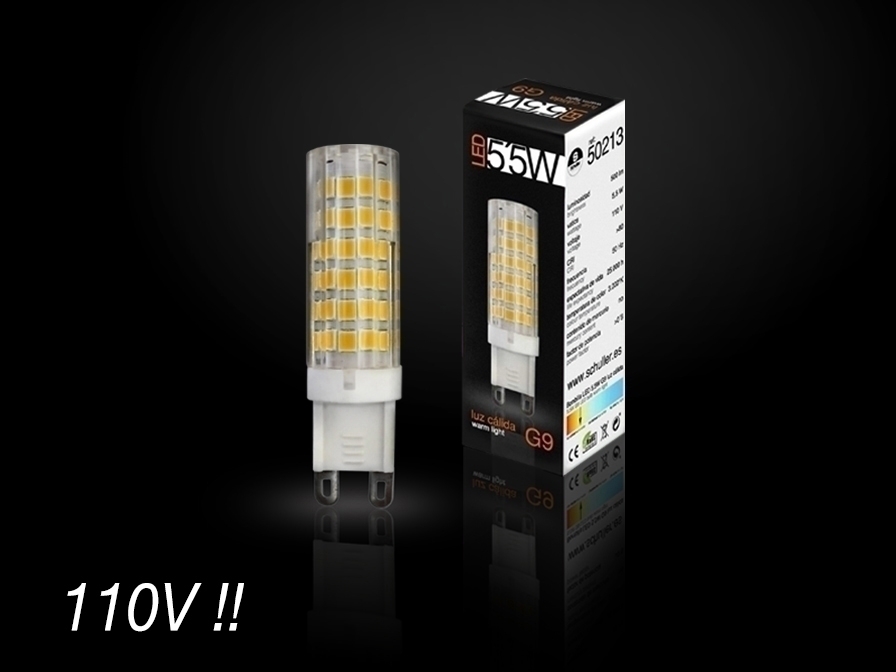 064076 Лампочка LED G9 3000K 5,5W 110V Schuller 