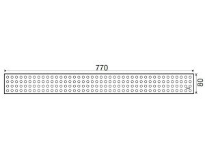 Слив для душа из матовой стали