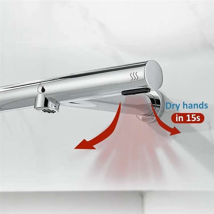 Инфракрасный кран для общественных туалетов с воздушными полотенцами Fontana Showers синий Синий ARCH-00046690 - Вид №7