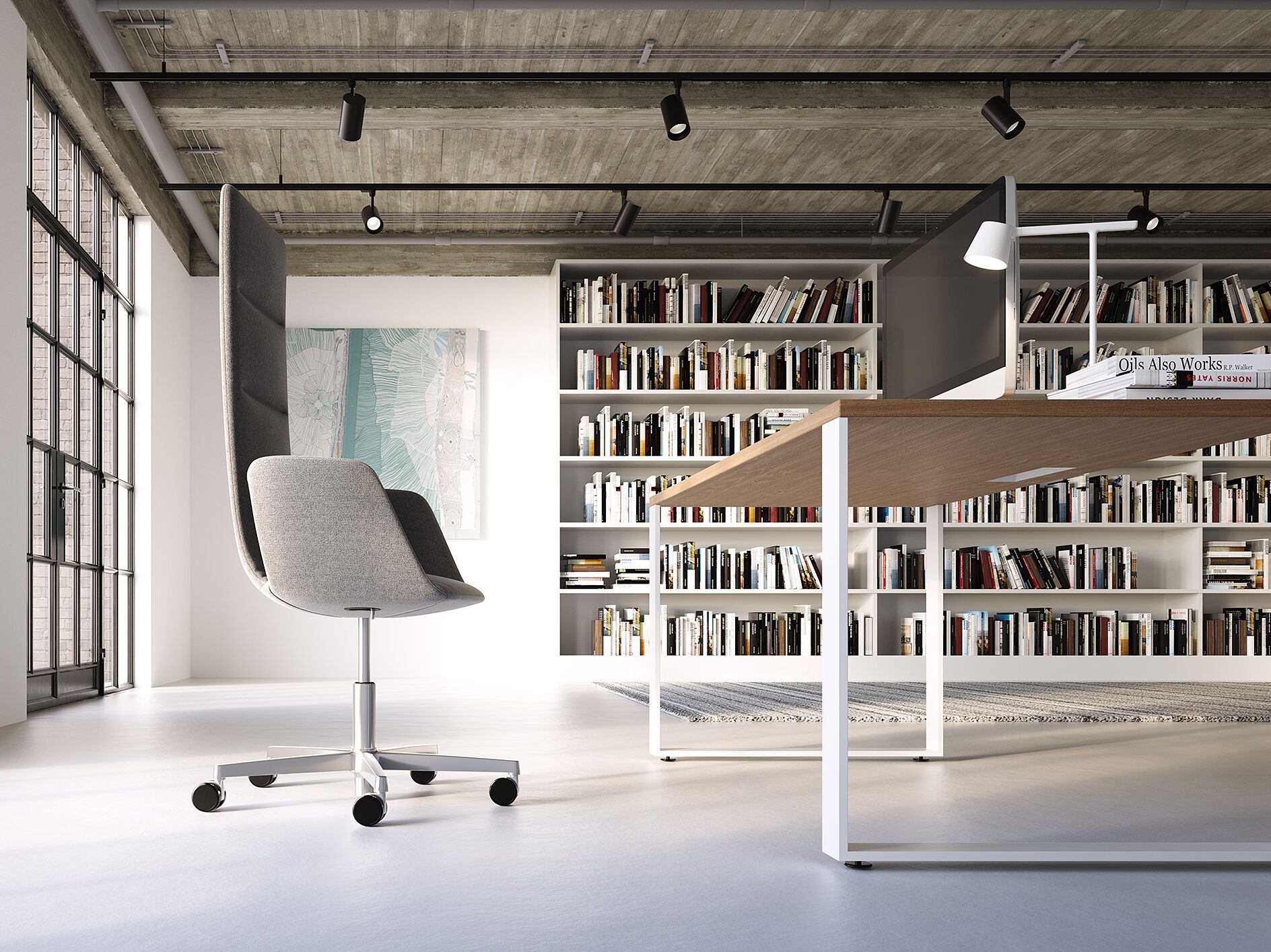 Вращающееся офисное кресло с 5 спицами LD Seating Harmony Modern ARCH-00067965 - Вид №4