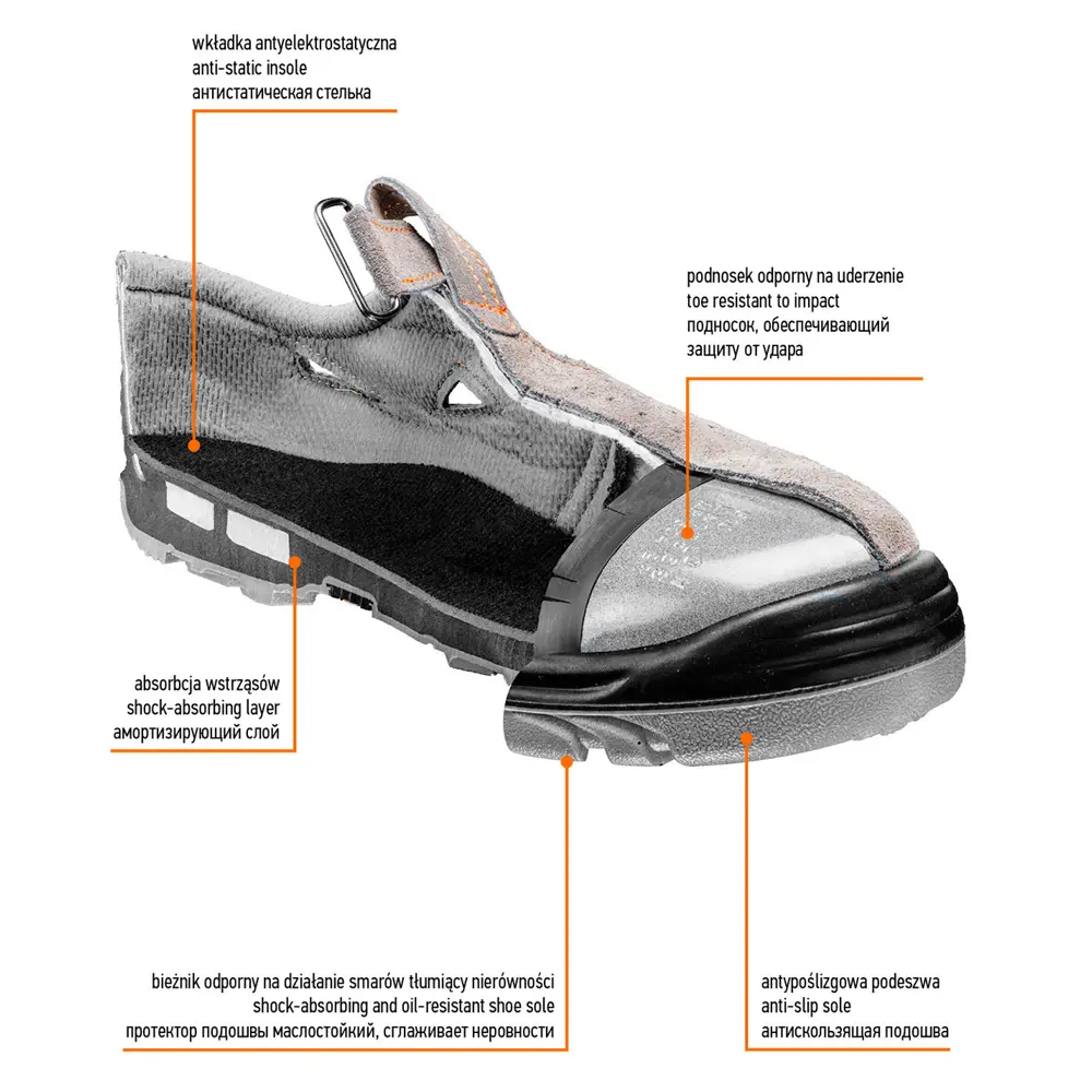 Сандалии рабочие Neo S1 SRA, замша, размер 41 Neò STLM-2047134 - Вид №3