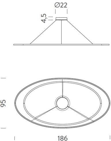 NEMO Светодиодная подвесная лампа из экструдированного алюминия Ellisse sun-id-1368175 - Вид №2