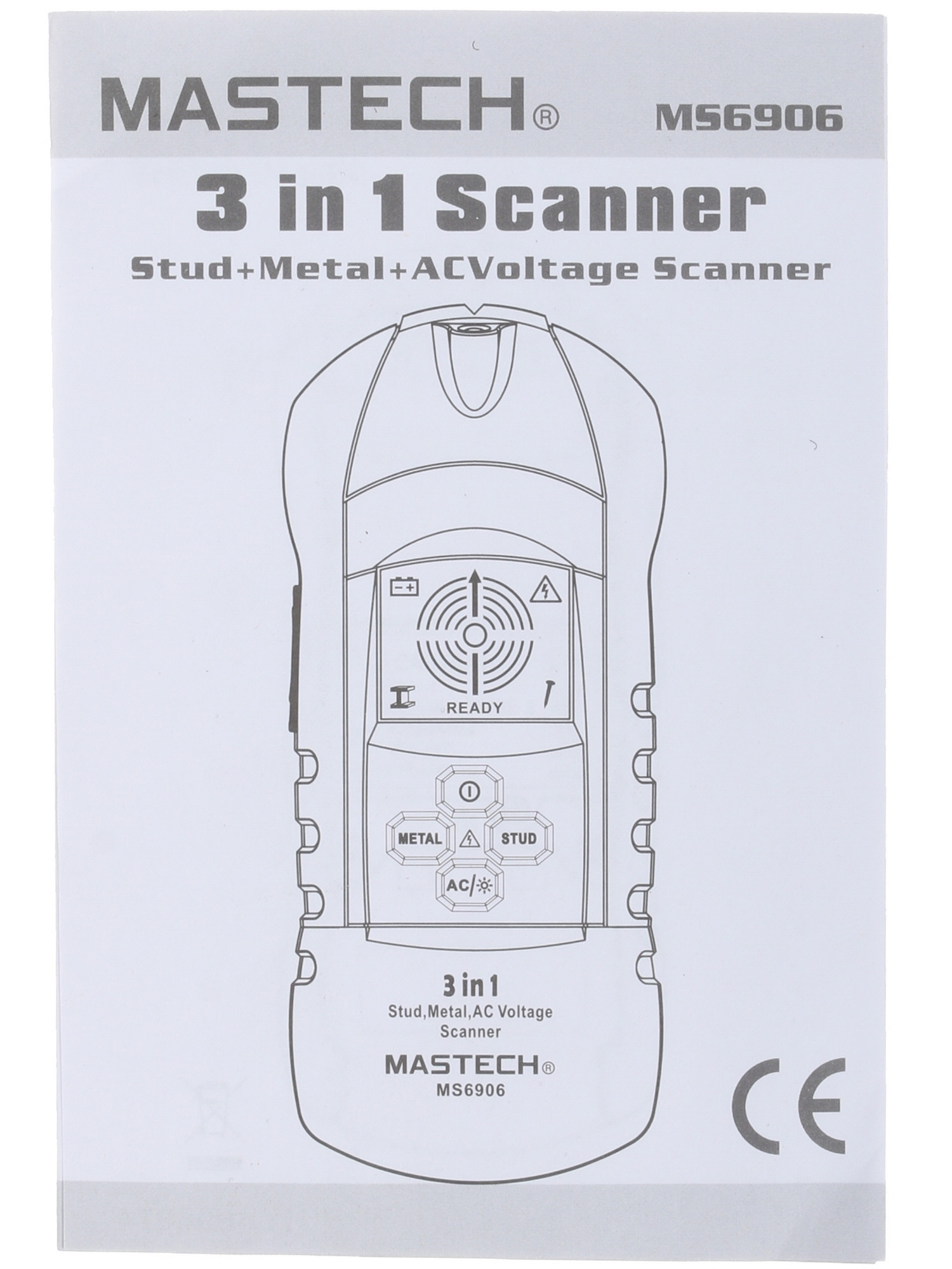 Детектор металла (проводки) Mastech MS6906 1128002 STDN-0003463 - Вид №9