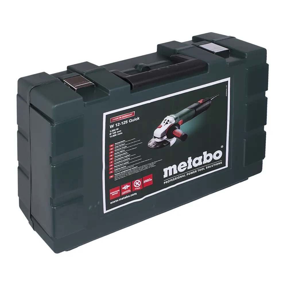 Углошлифовальная машина (болгарка) Metabo W 12-125 Quick, 1250 Вт, 125 мм 18119579 STLM-2137177  - Вид №3