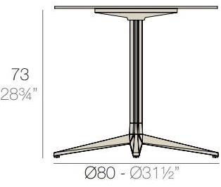 VONDOM Стол складной круглый Faz sun-id-1413770 - Вид №7