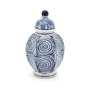 200933-83 ABHIKA JAR CHINOISERIE DECO LT.BLUE
