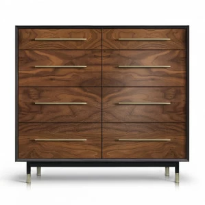 Комод на ножках с 8 ящиками окисленный клен Impala ACWD IMPALA 00-3981923 Коричневый;орех