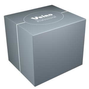 N303 Veiro Салфетки бумажные косметические для лица Veiro Professional Premium N303 20х20 2-слойные 30 пачек по 80 листов белый