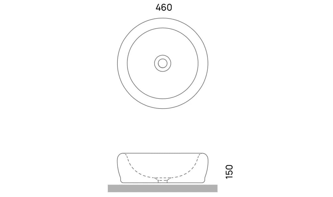 Керамическая круглая столешница Ceramica Flaminia SIENA ARCH-00048144 - Вид №3