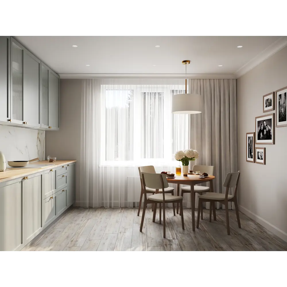 Фальшпанель KONSENSA Кинель для кухни в серо-зеленом цвете 89398720 STLM-1572150 - Вид №8