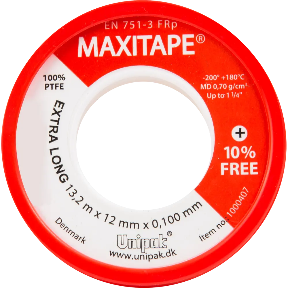 Лента-фум MAXITAPE MD 12мм х 0,1мм, 13,2 м 82992800 STLM-2197519 Santreyd 