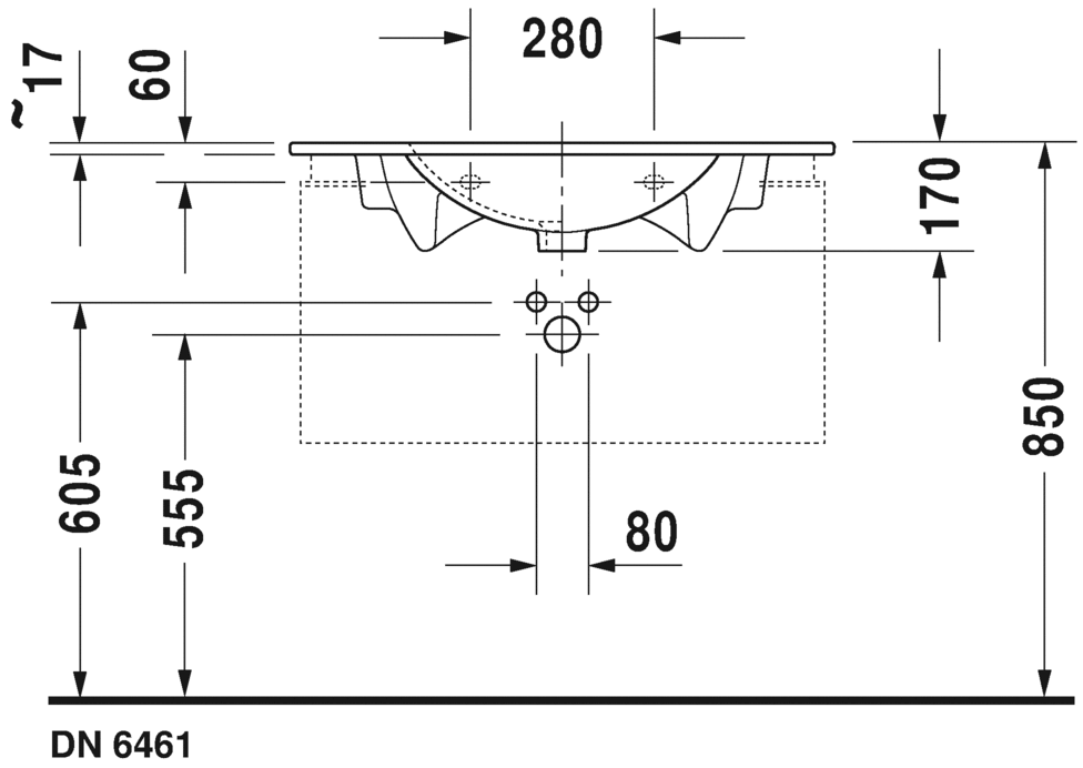 0499830000 Подвесная раковина настенная овальная Duravit Darling New - Вид №7