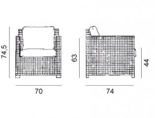 Gervasoni Кресло с подлокотниками Wk sun-id-1435291 - Вид №6