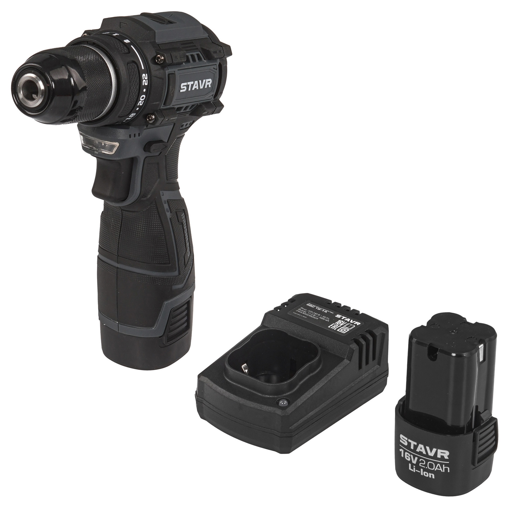Дрель-шуруповерт Stavr SDD 16BL-2K 5486567 STDN-0026818 - Вид №1