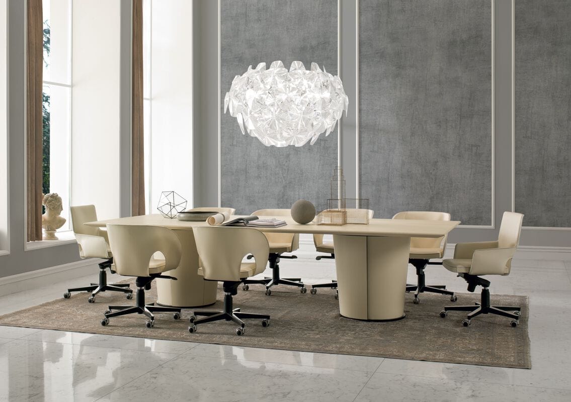 Кожаный поворотный операционный офисный стул с колесами i 4 Mariani вуаль ARCH-00046523 - Вид №3