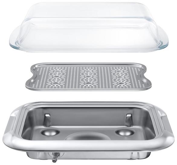 Samsung Home Appliances Встраиваемая пароварка из стекла с сенсорным экраном класса а +  Nv75t9979cd  - Вид №14