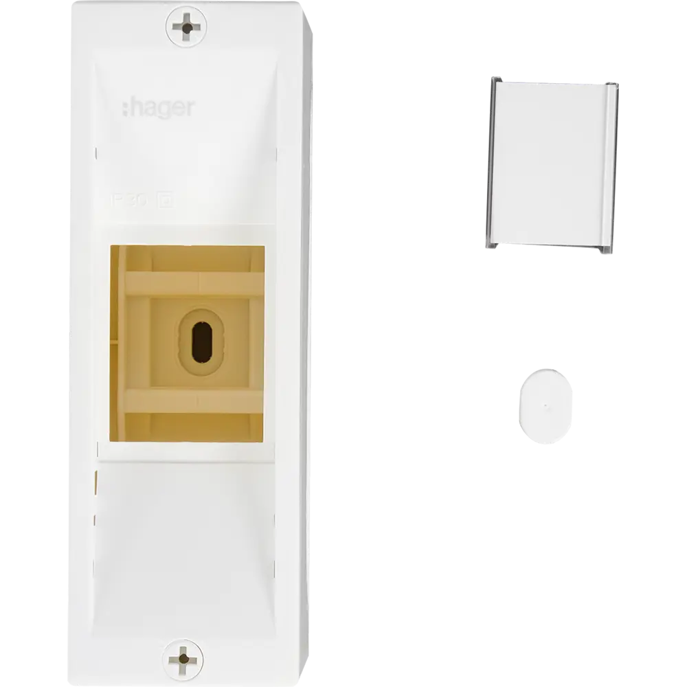 Щит распределительный навесной Hager GD102N 1х2 модуля IP30 пластик STLM-2188648 - Вид №3