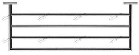 Duravit Держатель для полотенец / полка для ванной из металла Karree 009962