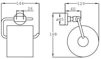 Emco Bad Держатель металлического рулона Eposa 080000102 - Вид №1