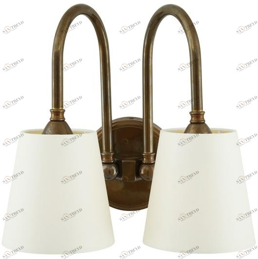 Mullan Lighting Бра с прямым светом ручной работы из латуни Uppsala Mlwl338 