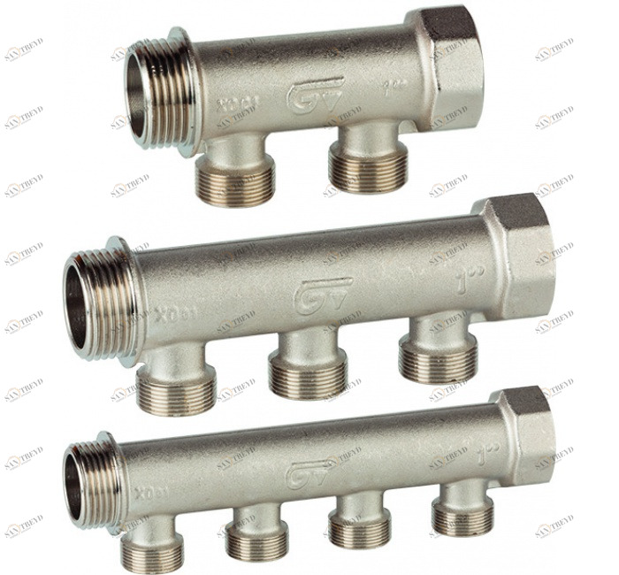 GENEBRE 70024 06 04 Модульный одноканальный 2-х, 3-х и 4-х ходовой коллектор 