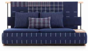 GAN Диван из ткани с высокой спинкой Lan