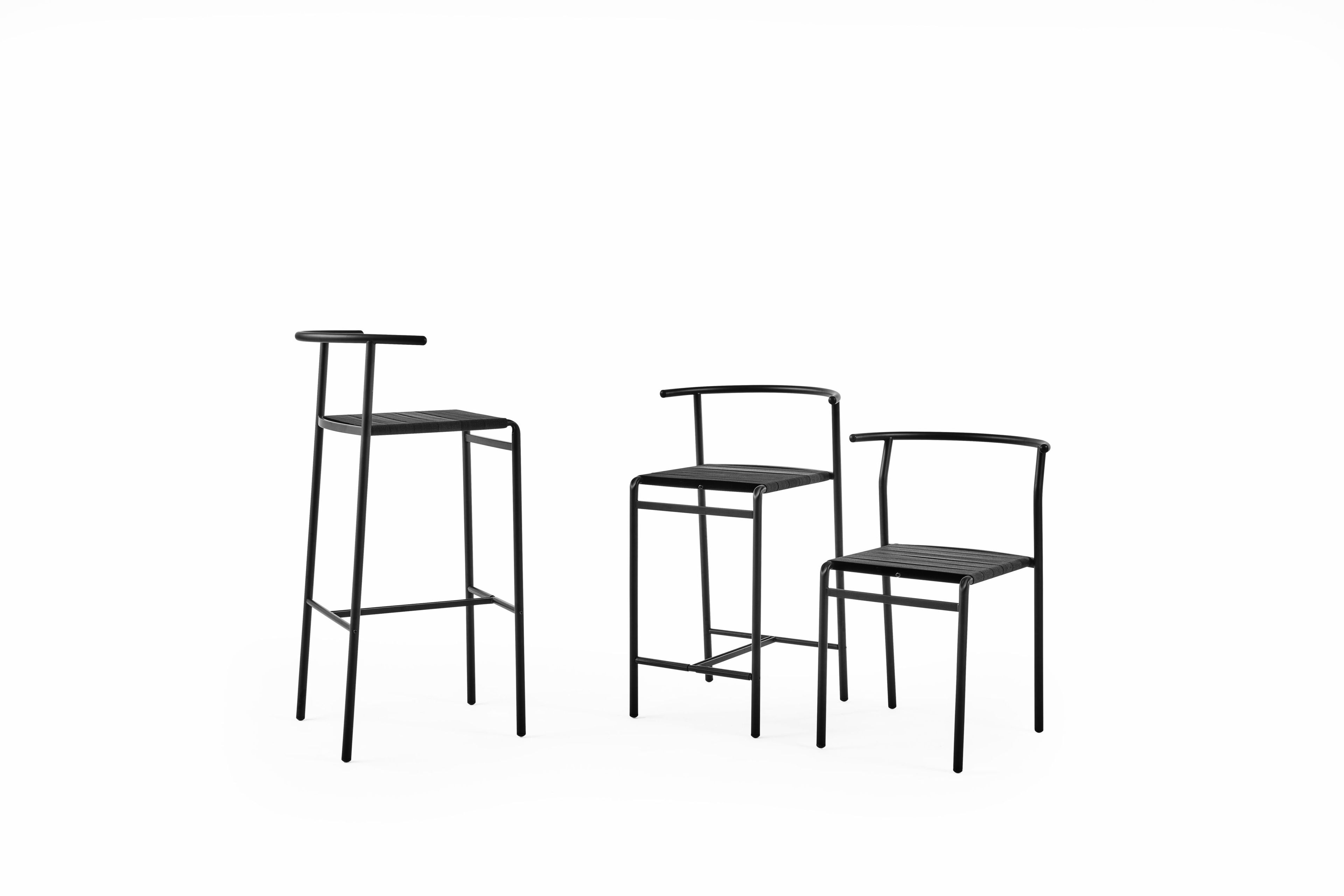 Высокий стул из стали с порошковым покрытием BALERI ITALIA Cafè Chair ARCH-00093176 - Вид №12
