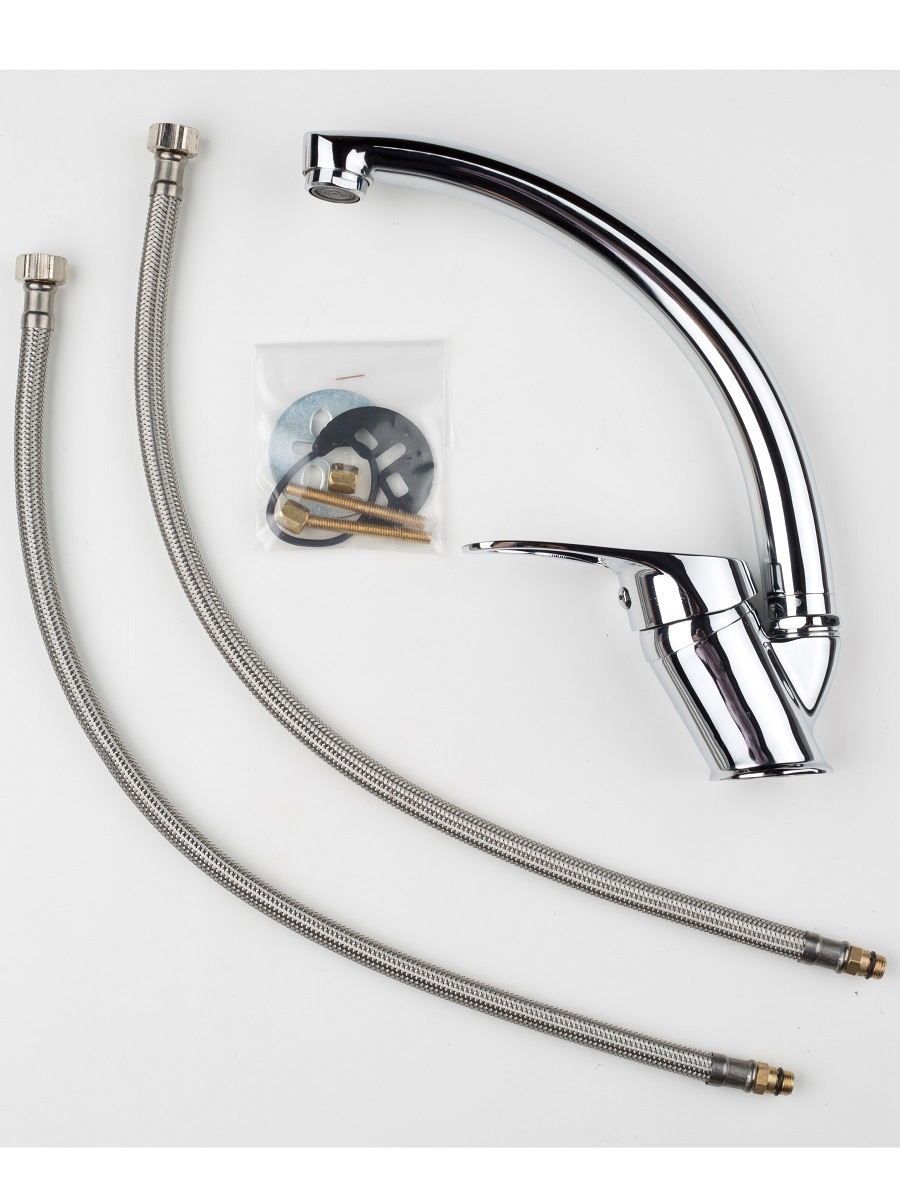 Смеситель для кухни Navako Wave Plus хром NAVAKO 14019 - Вид №3