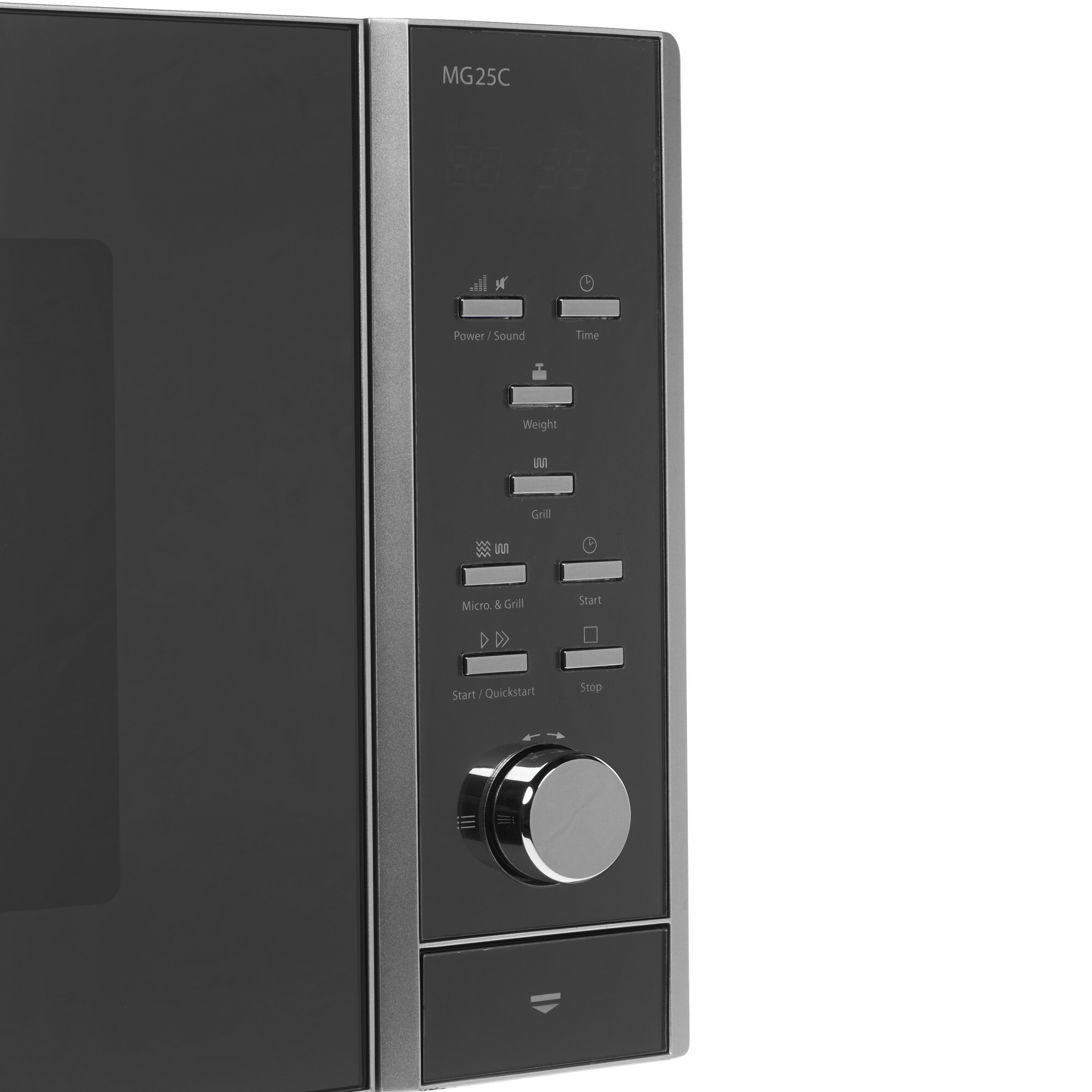 1117030 Микроволновая печь CASO MG 25 Ceramic Menu серебристый STDN-0069318 - Вид №4