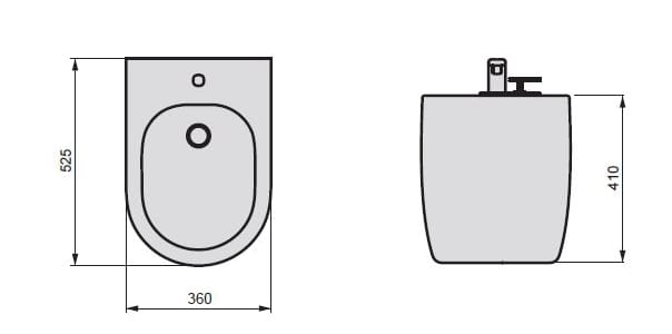 Напольное керамическое биде GSG Ceramic Design Like ARCH-00101961 - Вид №2